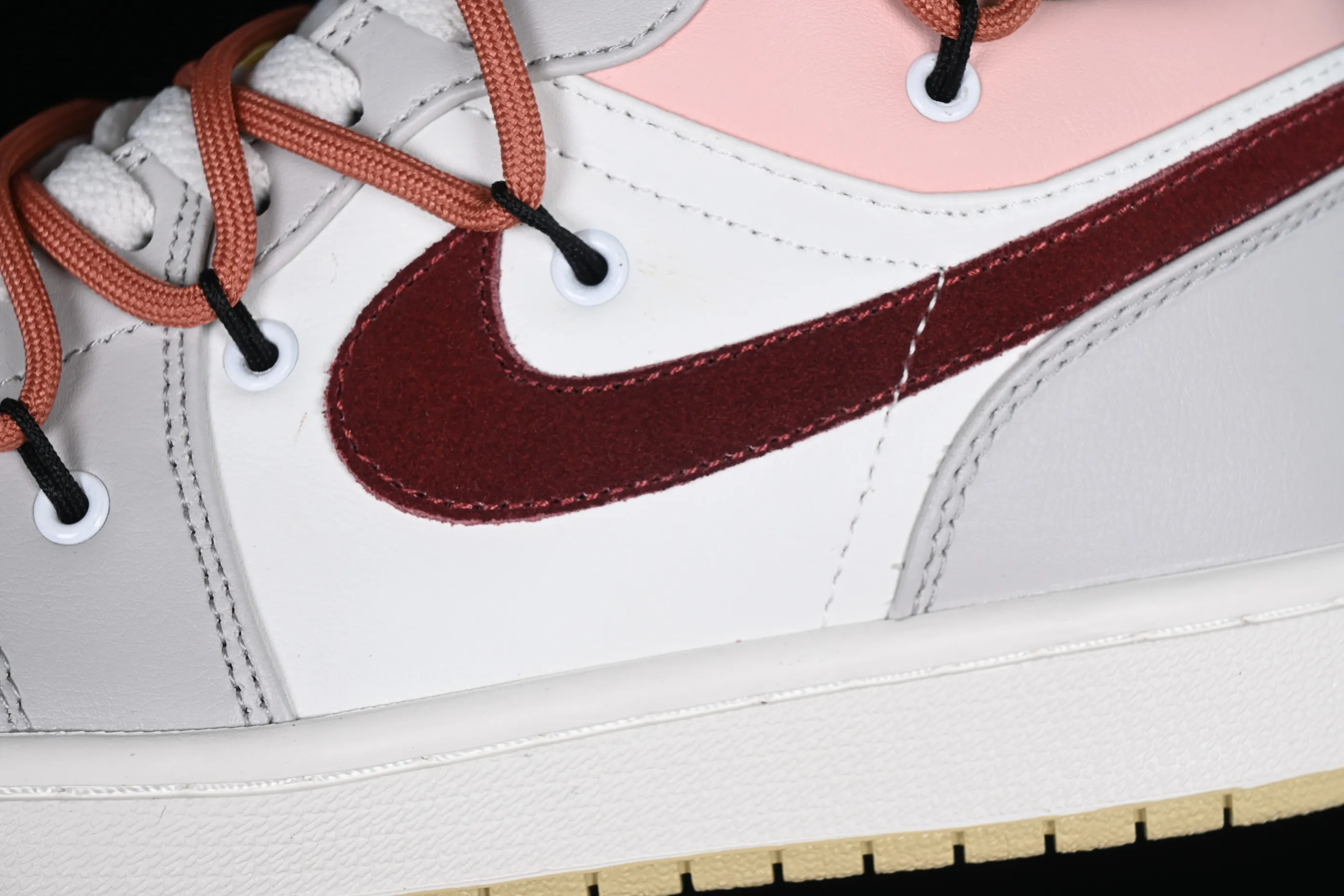 All categories Air Jordan Jordan series basketball shoes Air Jordan 1 Low Z version Air Jordan 1 Low AJ1 Joe 1 gray pink strap deconstruction low-top basketball shoes FD9906-131